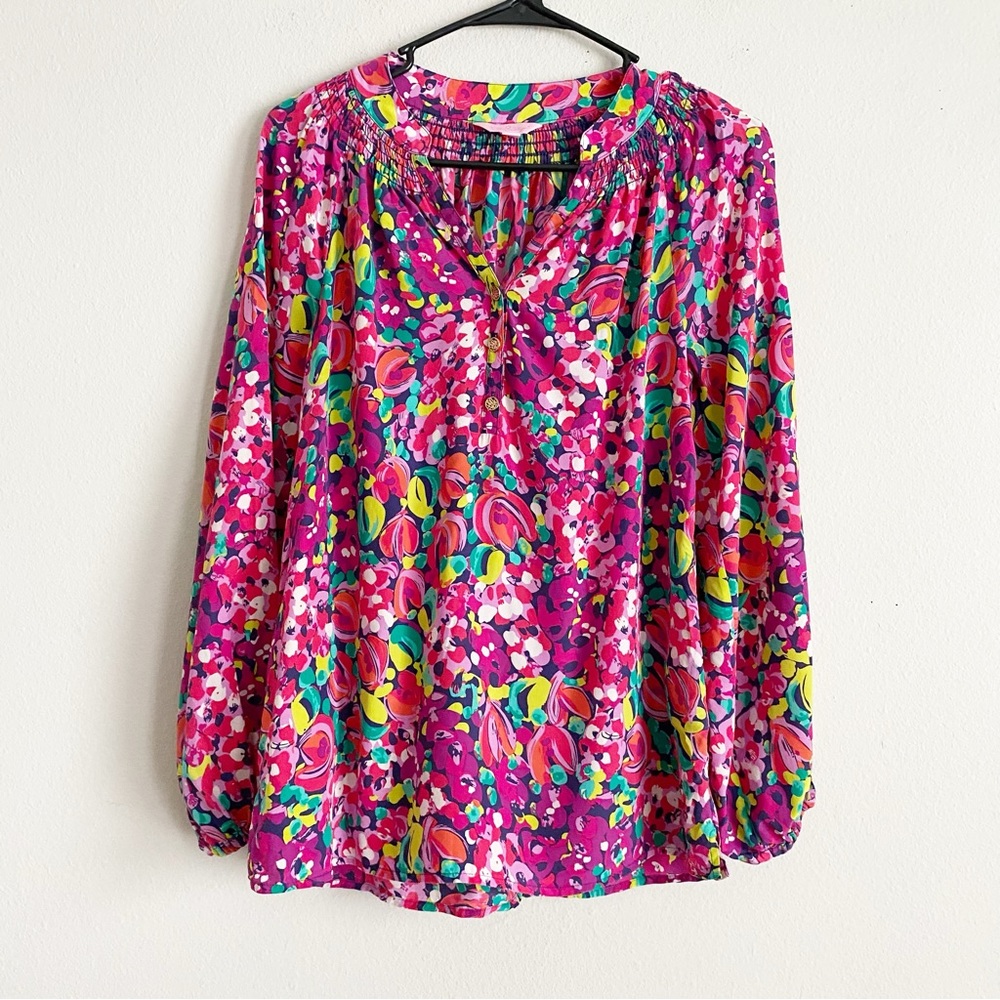 Lilly Pulitzer Elsa Silk Top Size XS